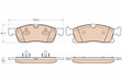 Brake Pad Set, Disc Brake GDB1955 - TRW