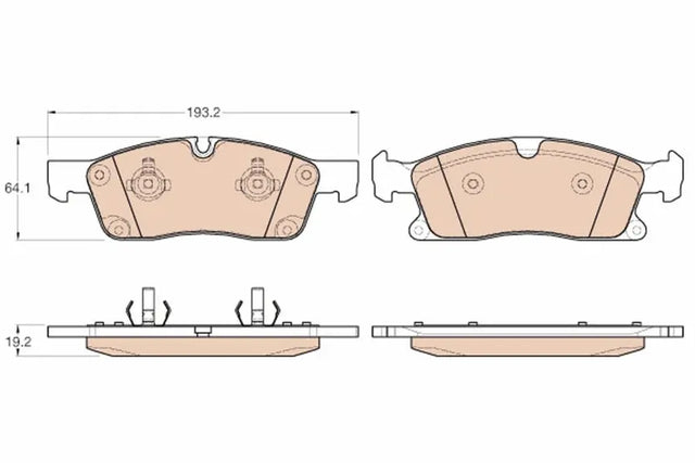 Brake Pad Set, Disc Brake GDB1955 - TRW
