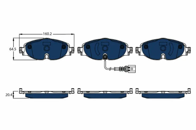 Brake Pad Set, Disc Brake GDB1956BTE - TRW