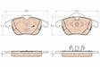Brake Pad Set, Disc Brake GDB1960 - TRW