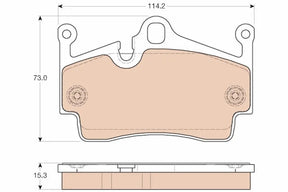Brake Pad Set, Disc Brake GDB1961 - TRW
