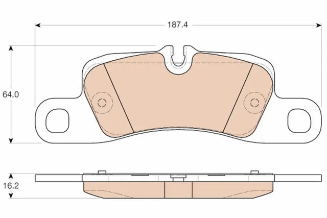 Brake Pad Set, Disc Brake GDB1962 - TRW