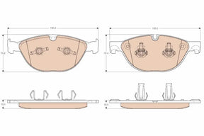 Brake Pad Set, Disc Brake GDB1963 - TRW