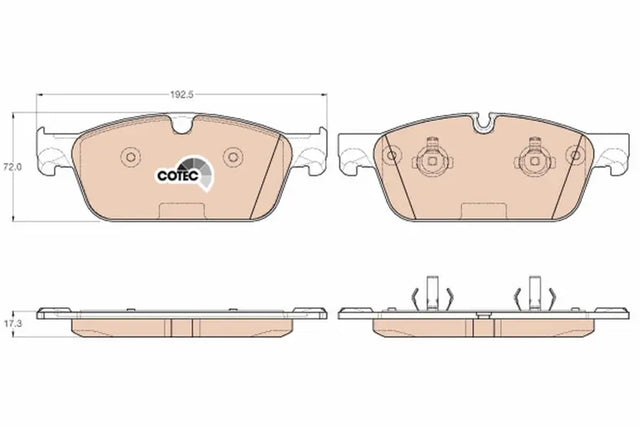 Brake Pad Set, Disc Brake GDB1970 - TRW