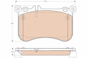 Brake Pad Set, Disc Brake GDB1972 - TRW