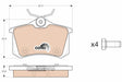 Brake Pad Set, Disc Brake GDB1973 - TRW