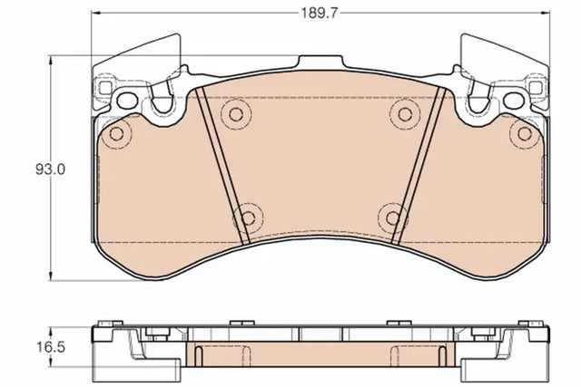 Brake Pad Set, Disc Brake GDB1976 - TRW