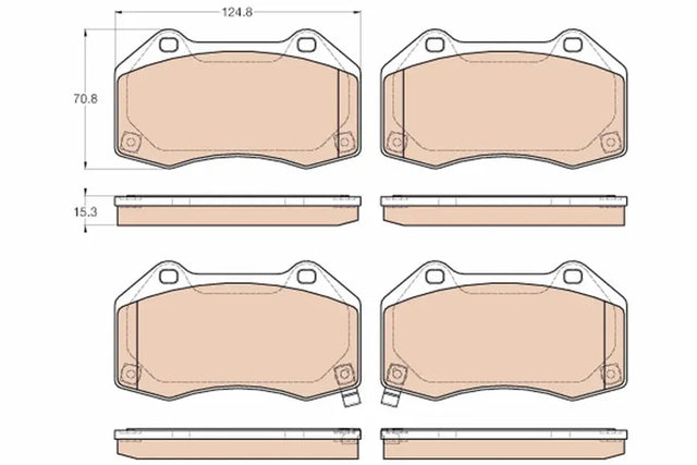 Brake Pad Set, Disc Brake GDB197 - TRW