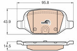 Brake Pad Set, Disc Brake GDB1981 - TRW