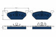 Brake Pad Set, Disc Brake GDB1984 - TRW