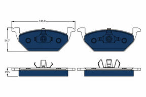 Brake Pad Set, Disc Brake GDB1984 - TRW