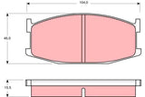 Brake Pad Set, Disc Brake GDB198DT - TRW