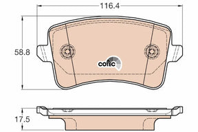 Brake Pad Set, Disc Brake GDB2400 - TRW