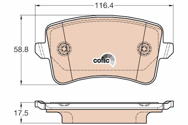 Brake Pad Set, Disc Brake GDB2400 - TRW