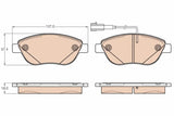 Brake Pad Set, Disc Brake GDB2001 - TRW