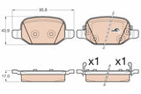 Brake Pad Set, Disc Brake GDB2002 - TRW