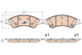 Brake Pad Set, Disc Brake GDB2005 - TRW