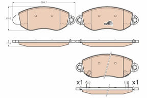 Brake Pad Set, Disc Brake GDB2006 - TRW