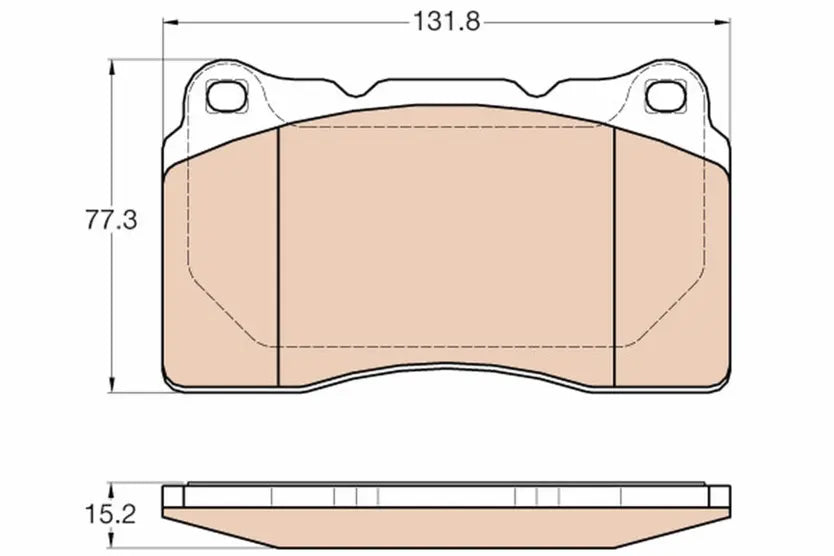 Brake Pad Set, Disc Brake GDB2007 - TRW