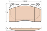 Brake Pad Set, Disc Brake GDB2007 - TRW
