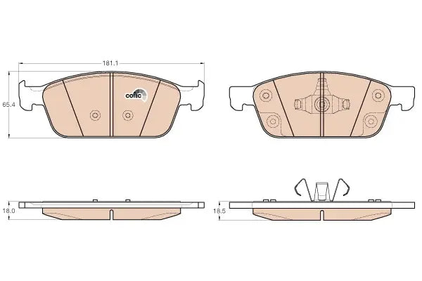 Brake Pad Set, Disc Brake GDB2009 - TRW