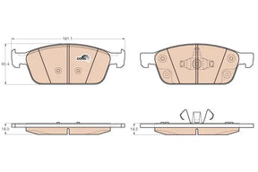 Brake Pad Set, Disc Brake GDB2009 - TRW