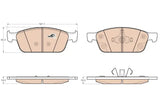 Brake Pad Set, Disc Brake GDB8009DT - TRW