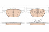 Brake Pad Set, Disc Brake GDB2011 - TRW