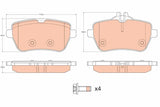 Brake Pad Set, Disc Brake GDB2014 - TRW