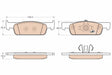 Brake Pad Set, Disc Brake GDB2016 - TRW