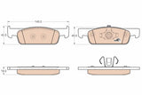 Brake Pad Set, Disc Brake GDB2016 - TRW