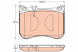 Brake Pad Set, Disc Brake GDB2019 - TRW