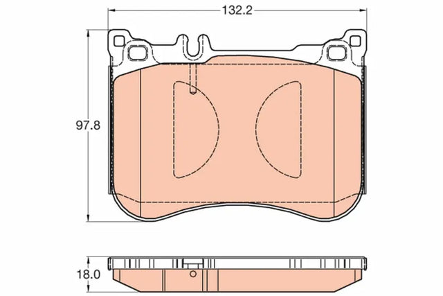 Brake Pad Set, Disc Brake GDB2019 - TRW