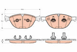 Brake Pad Set, Disc Brake GDB2026 - TRW