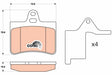 Brake Pad Set, Disc Brake GDB203 - TRW