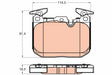 Brake Pad Set, Disc Brake GDB2031 - TRW