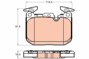 Brake Pad Set, Disc Brake GDB2031 - TRW
