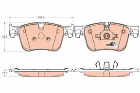 Brake Pad Set, Disc Brake GDB2035 - TRW
