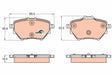 Brake Pad Set, Disc Brake GDB2036 - TRW