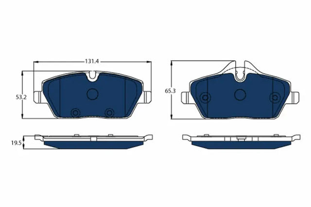 Brake Pad Set, Disc Brake GDB2038BTE - TRW