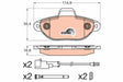 Brake Pad Set, Disc Brake GDB2041 - TRW