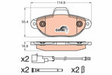 Brake Pad Set, Disc Brake GDB2041 - TRW - Brake Pads - TRW