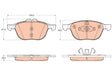 Brake Pad Set, Disc Brake GDB2043 - TRW