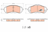 Brake Pad Set, Disc Brake GDB2404 - TRW