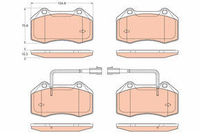 Brake Pad Set, Disc Brake GDB2045 - TRW
