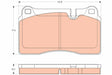 Brake Pad Set, Disc Brake GDB2048 - TRW