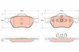 Brake Pad Set, Disc Brake GDB2053 - TRW - Brake Pads - TRW