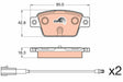 Brake Pad Set, Disc Brake GDB2054 - TRW