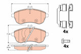 Brake Pad Set, Disc Brake GDB2056 - TRW