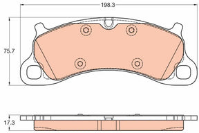 Brake Pad Set, Disc Brake GDB2057 - TRW